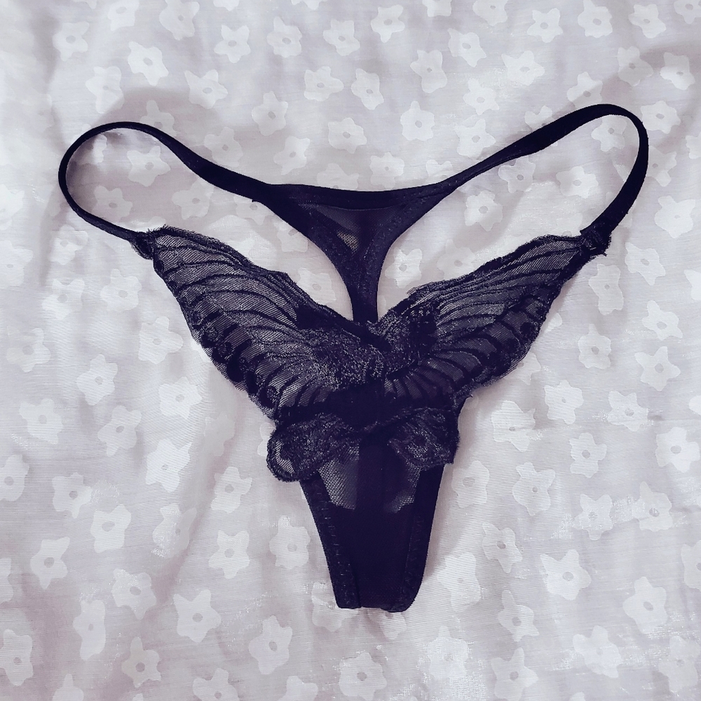 Black Butterfly Low Rise Thöng